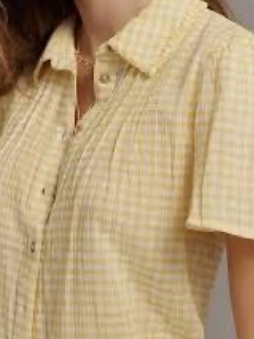 Pilcro Cotton Button-Down Shirt - Picture 3 of 10
